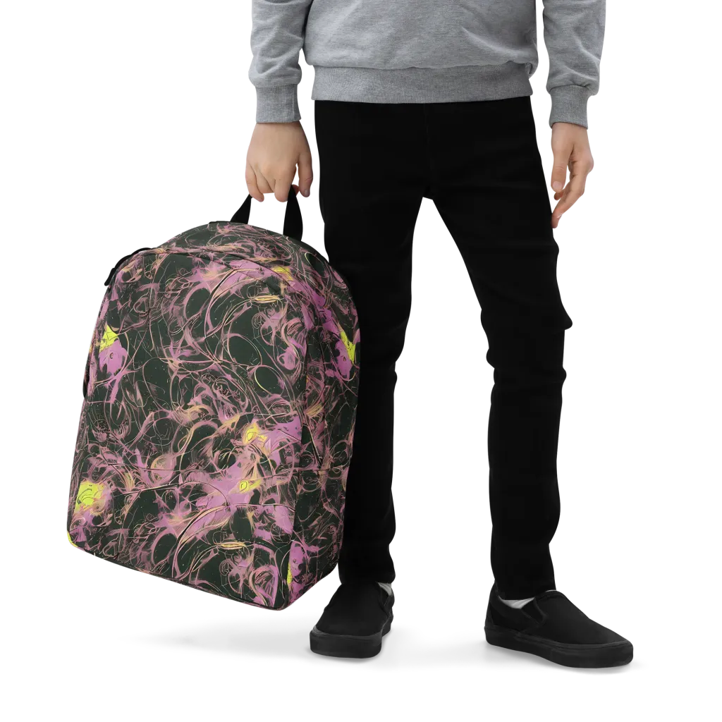 Orchid After Dark on Minimalist Backpack — Zoomed-in