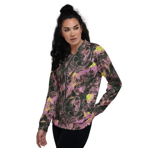 Orchid After Dark on a Bomber Jacket
