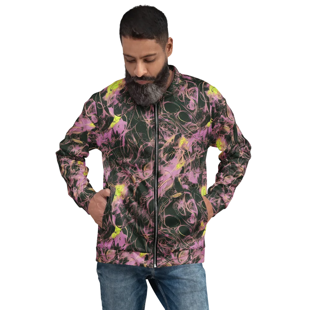 Orchid After Dark on Bomber Jacket — Front
