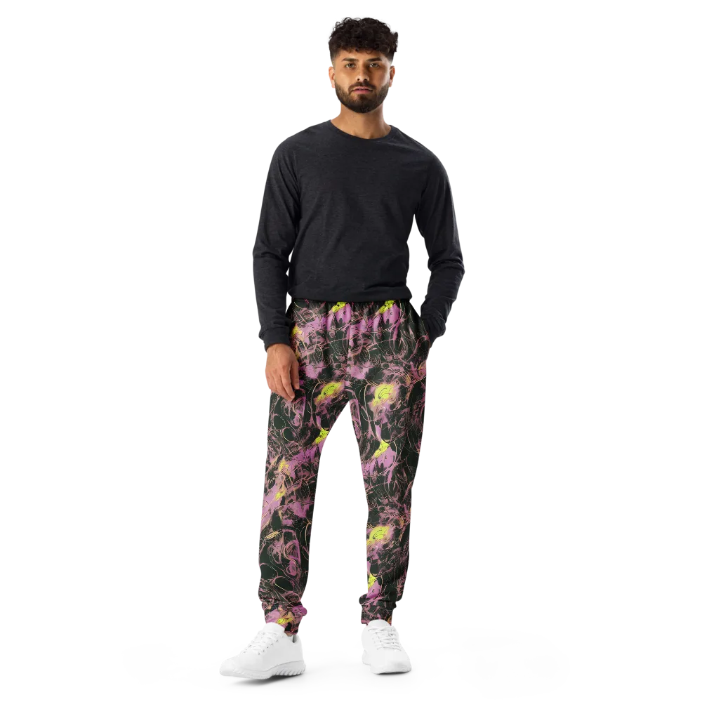 Orchid After Dark on Men's Joggers — Front