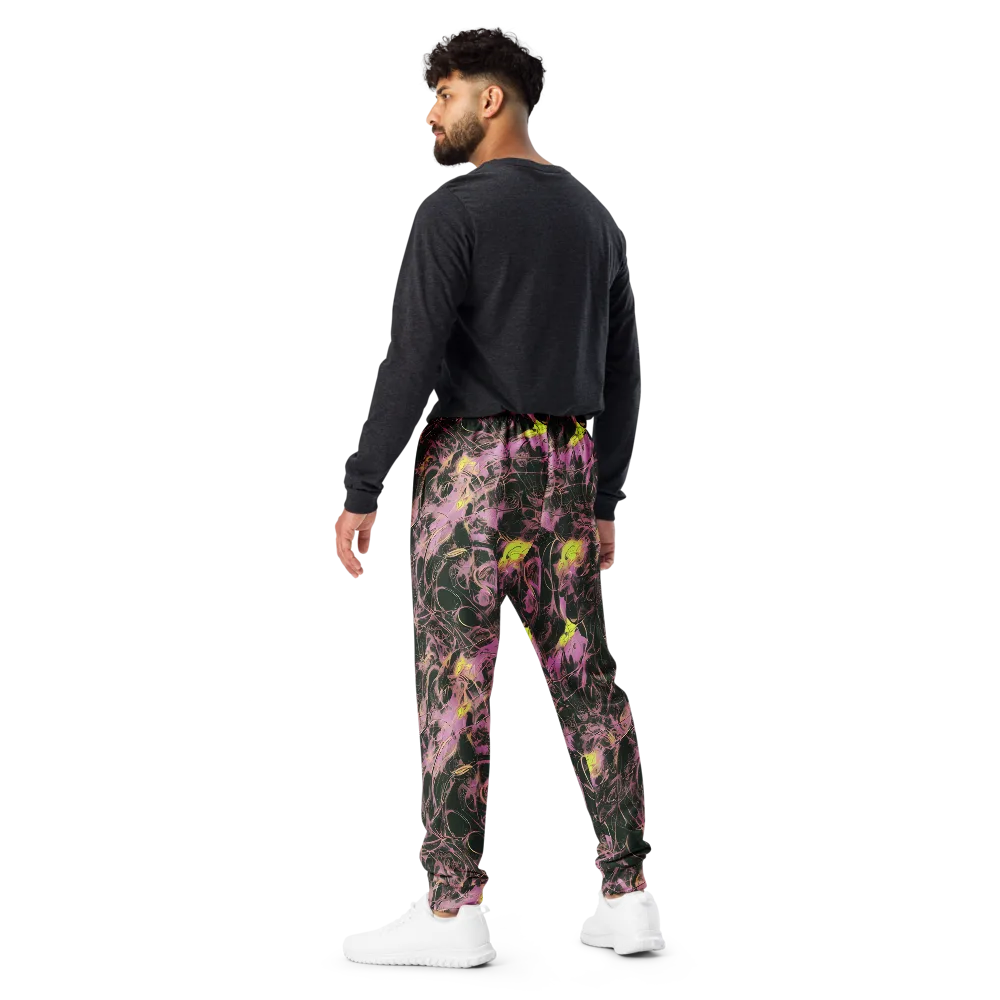 Orchid After Dark on Men's Joggers — Back