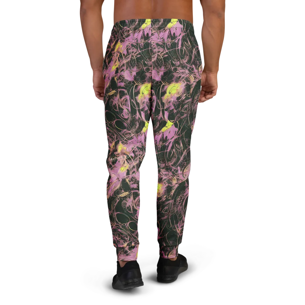Orchid After Dark on Men's Joggers — Back