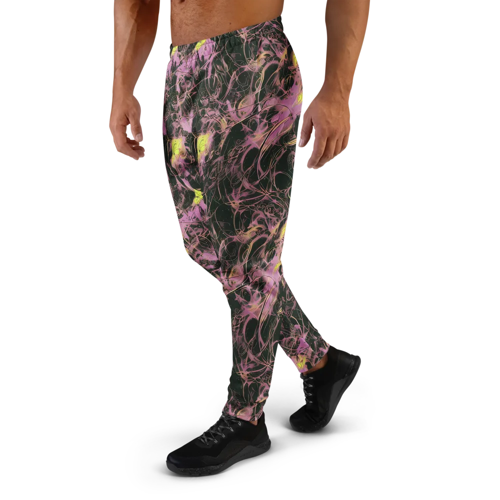 Orchid After Dark on Men's Joggers — Left