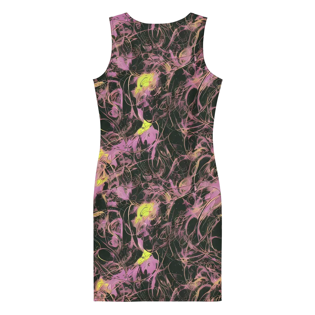 Orchid After Dark on Bodycon Dress — Back