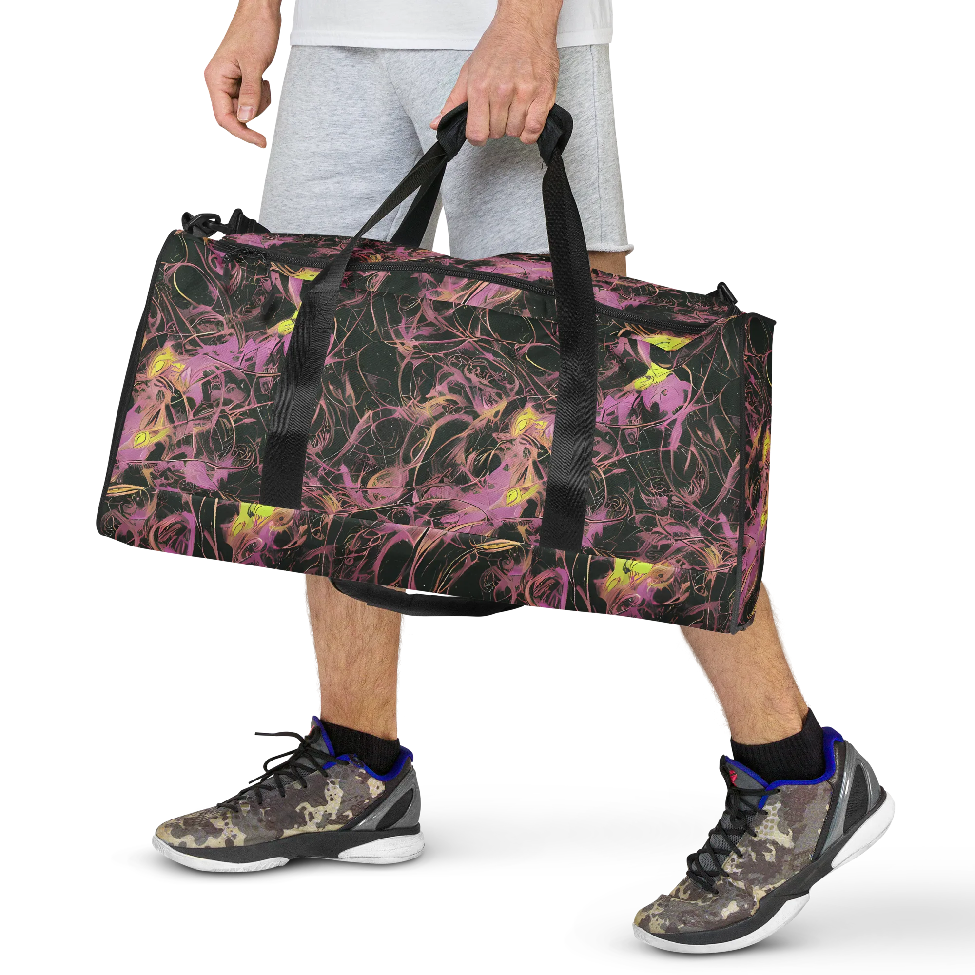Orchid After Dark on Duffle Bag — Front