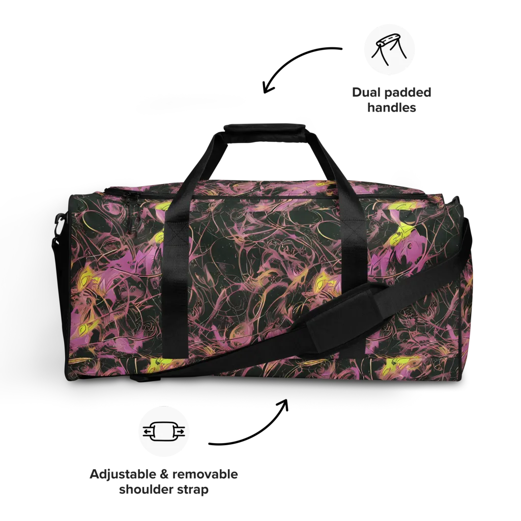 Orchid After Dark on Duffle Bag — Front