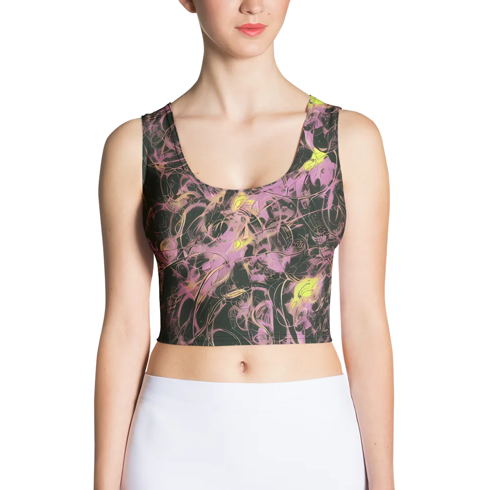Orchid After Dark on Crop Top — Front