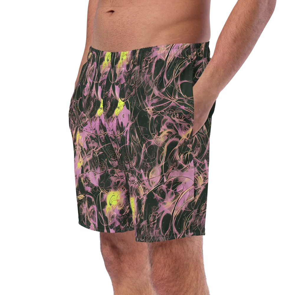 Orchid After Dark on Swim Trunks — Left Front