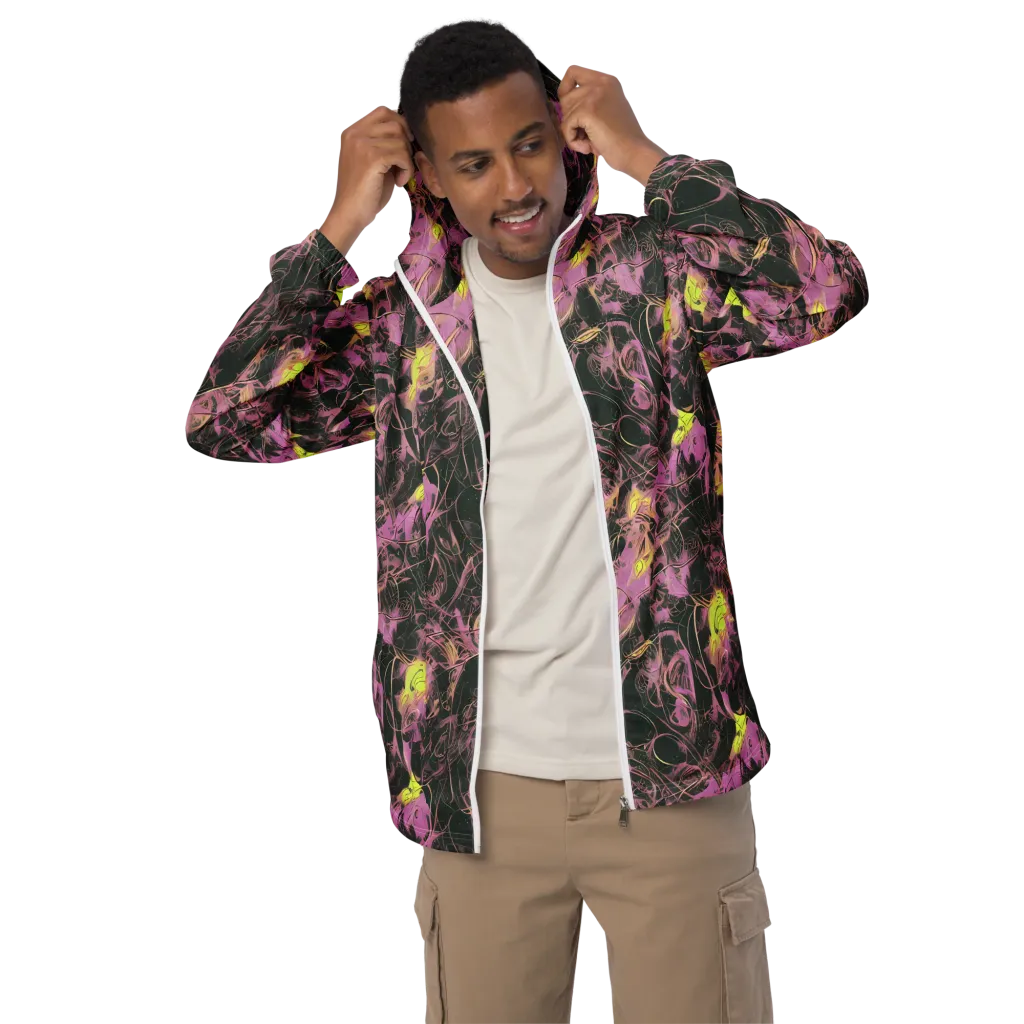 Orchid After Dark on Men's Windbreaker — Front