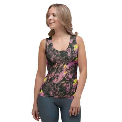 Orchid After Dark on a Women's Tank Top