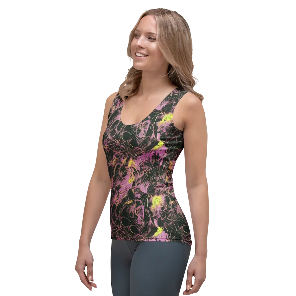 Orchid After Dark on Women's Tank Top — Left Front