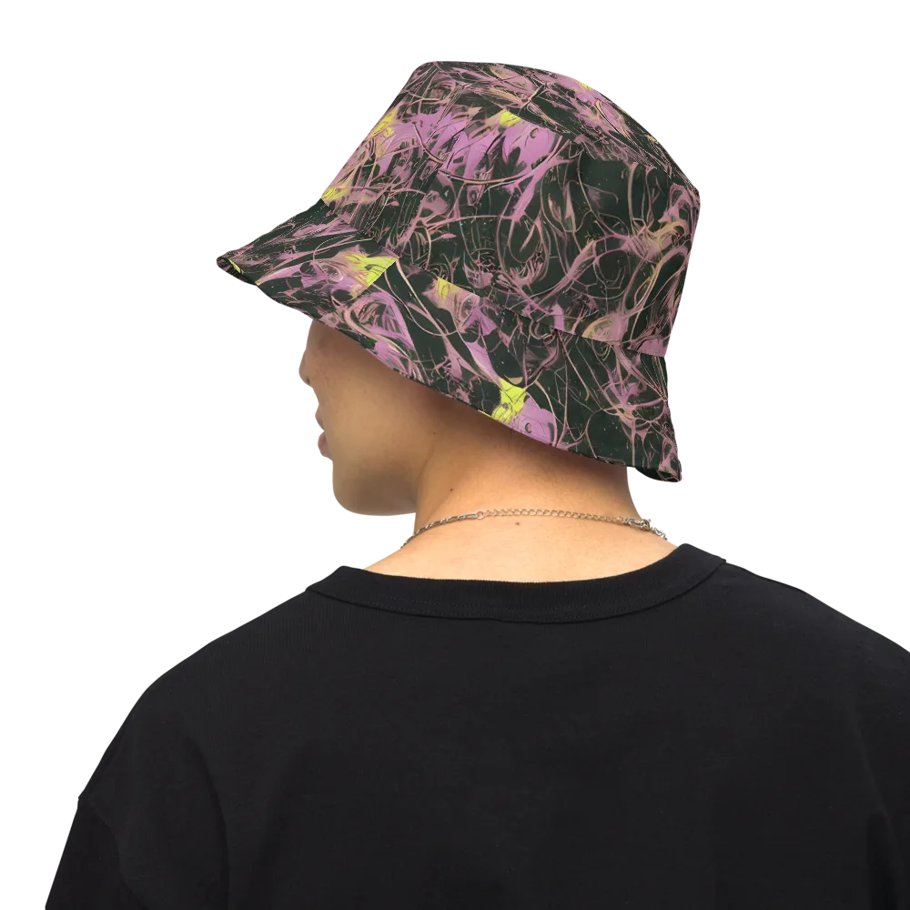 Orchid After Dark on Reversible Bucket Hat — Back Inside