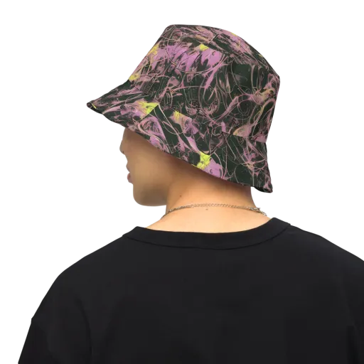 Orchid After Dark on a Reversible Bucket Hat