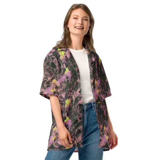 Orchid After Dark on a Button Shirt