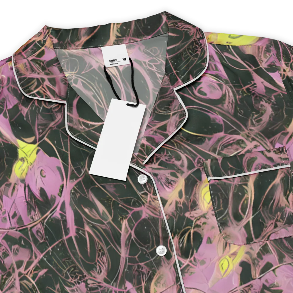 Orchid After Dark on Women's Short Sleeve Pajama Top — Product details