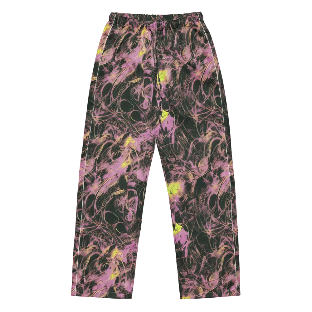 Orchid After Dark on Women's Pajama Pants — Front