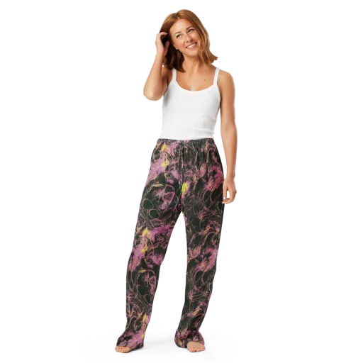Orchid After Dark on a Women's Pajama Pants