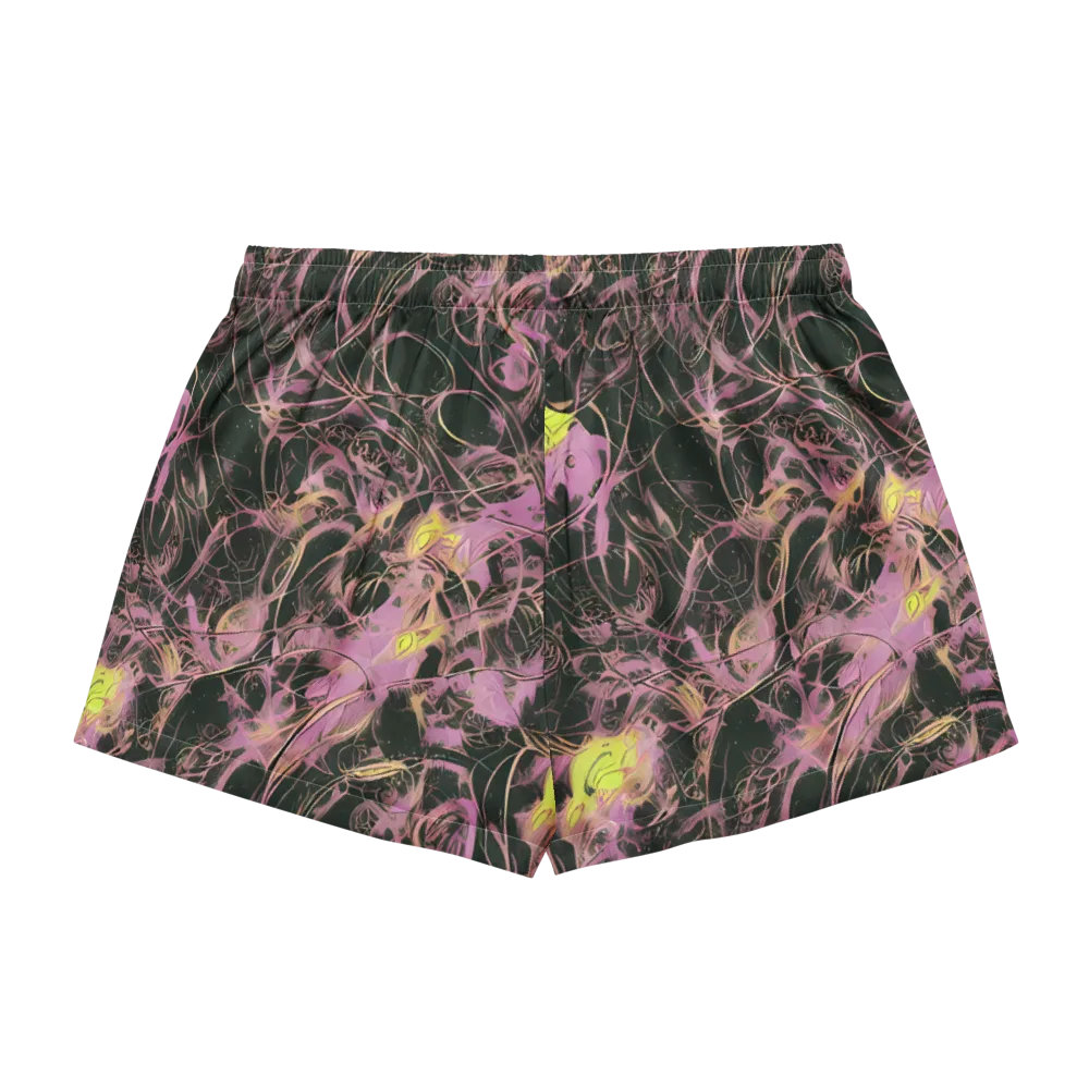 Orchid After Dark on Women's Pajama Shorts — Back