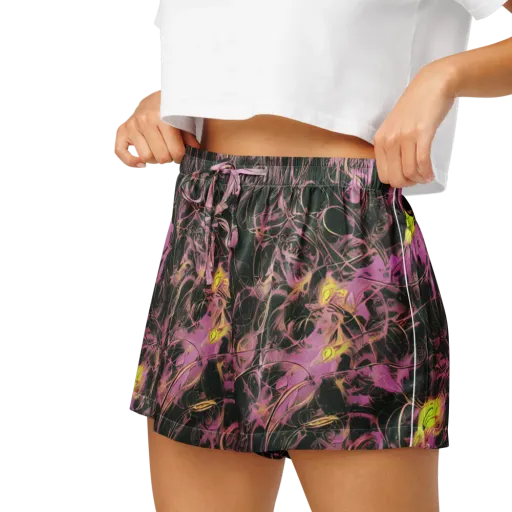 Orchid After Dark on a Women's Pajama Shorts