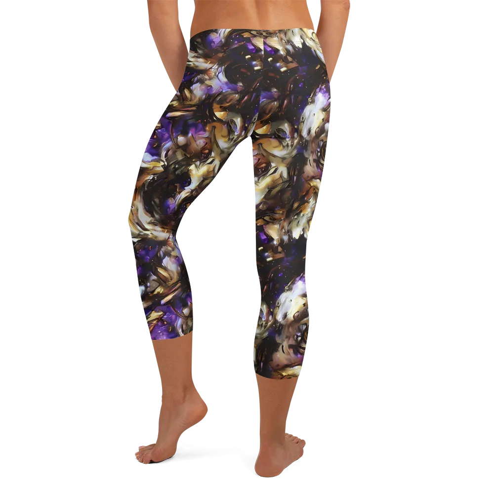 Violet Tempest on Capri Leggings — Back