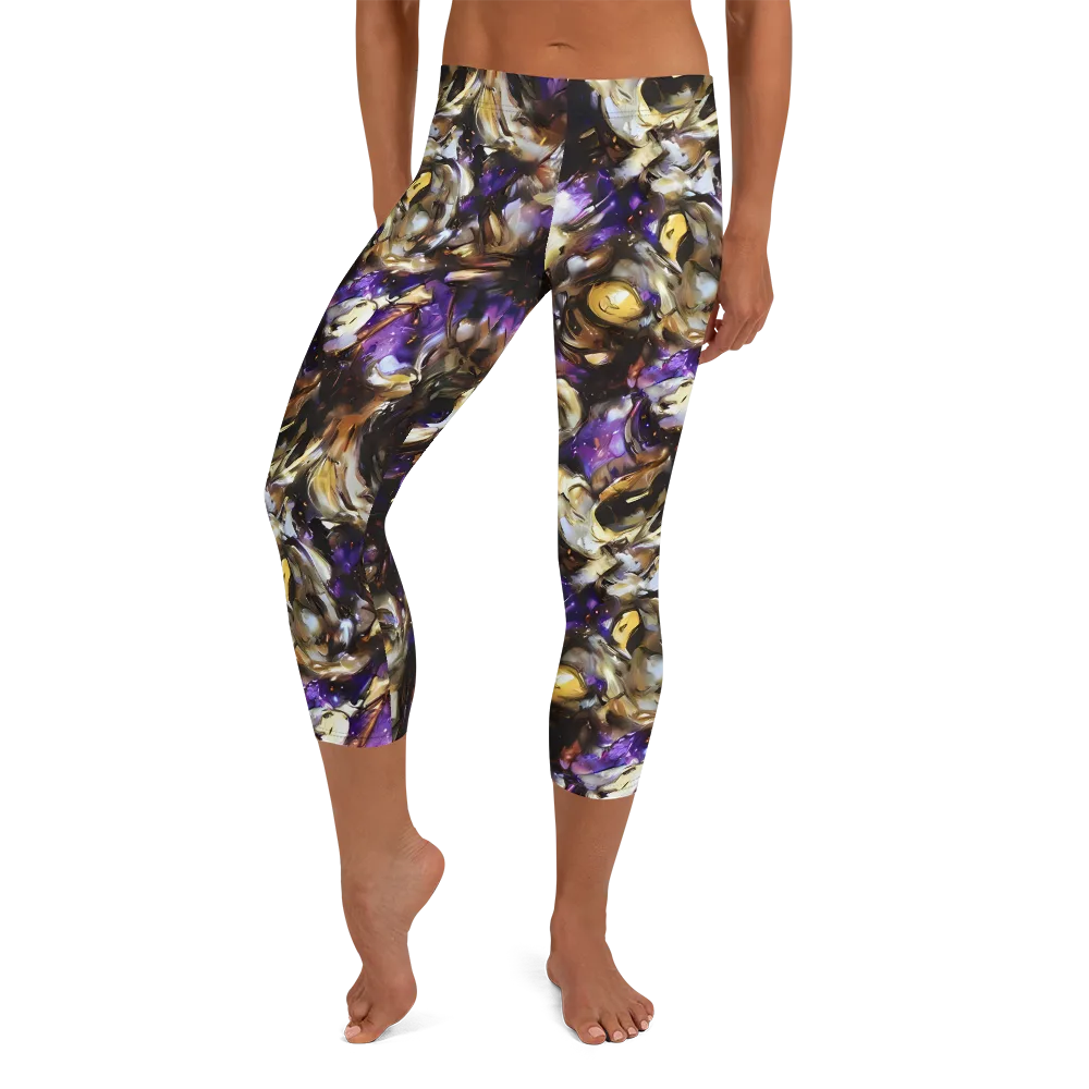 Violet Tempest on Capri Leggings — Front