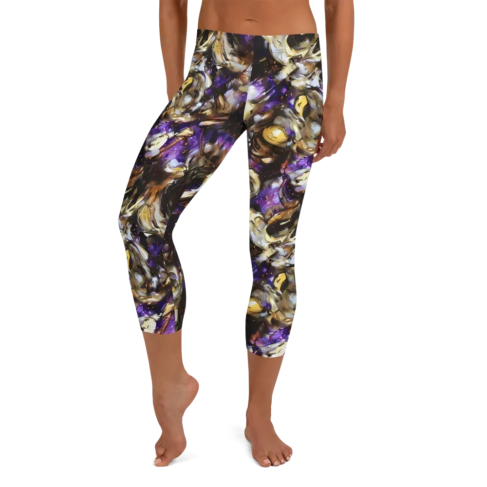 Violet Tempest on Capri Leggings — Front
