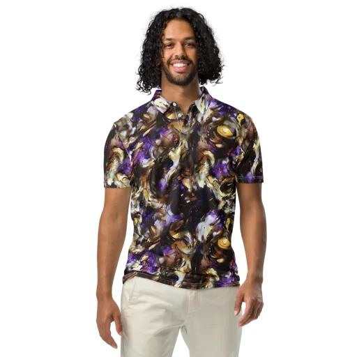 Violet Tempest on a Men's Slim Fit Polo Shirt