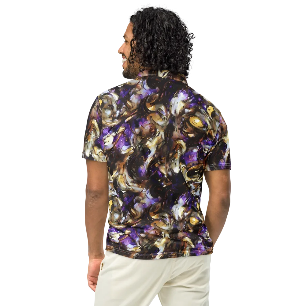 Violet Tempest on Men's Slim Fit Polo Shirt — Back