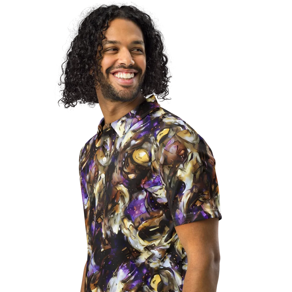 Violet Tempest on Men's Slim Fit Polo Shirt — Left Front