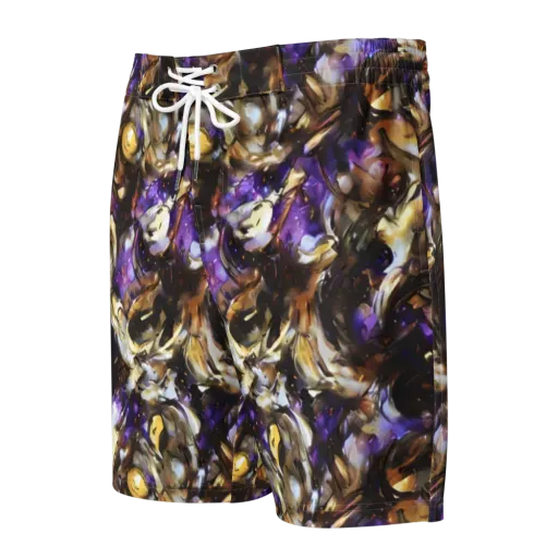 Violet Tempest on a Men's Board Shorts