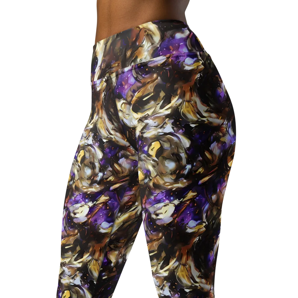 Violet Tempest on Yoga Leggings — Left Front