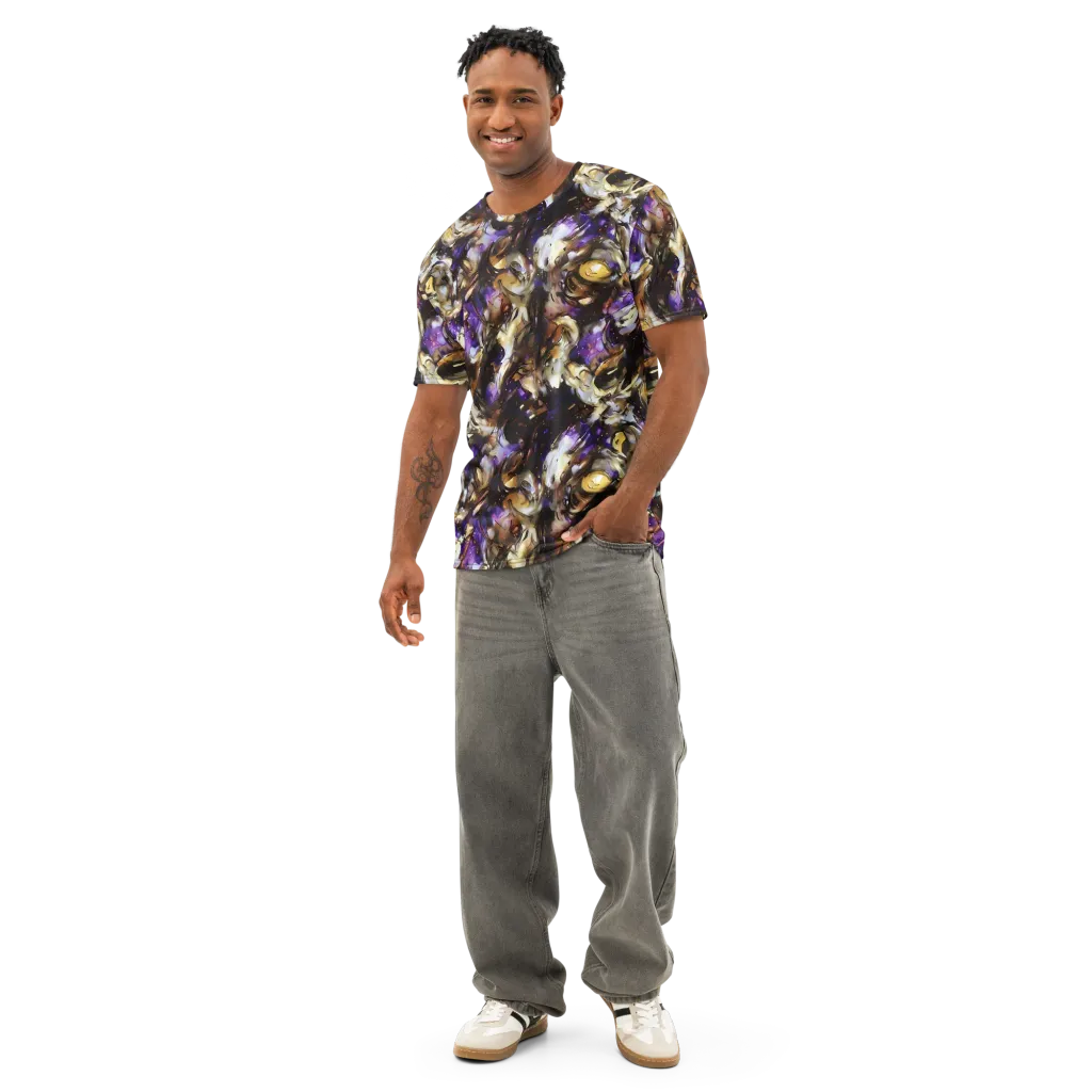 Violet Tempest on Men's Cotton Crew Neck T-Shirt — Front