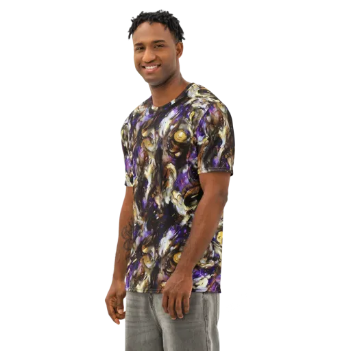 Violet Tempest on a Men's Cotton Crew Neck T-Shirt