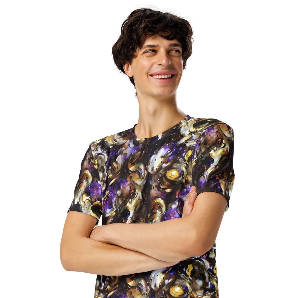 Violet Tempest on Men's Crew Neck T-Shirt — Left Front