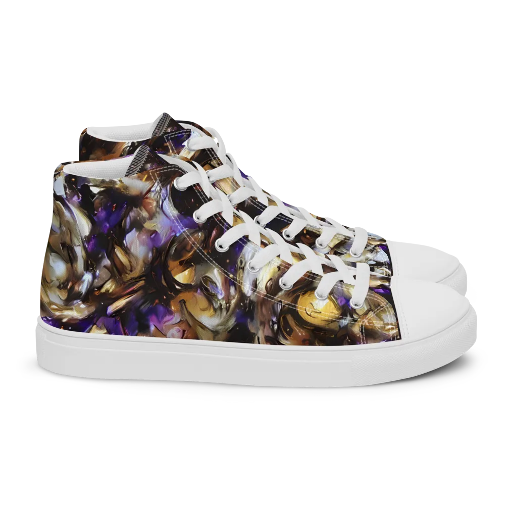 Violet Tempest on Women's High Top Canvas Shoes — Right