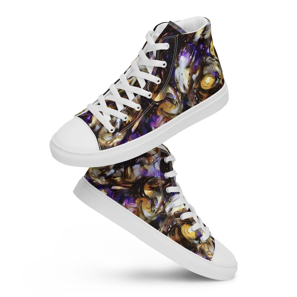 Violet Tempest on Women's High Top Canvas Shoes — Front