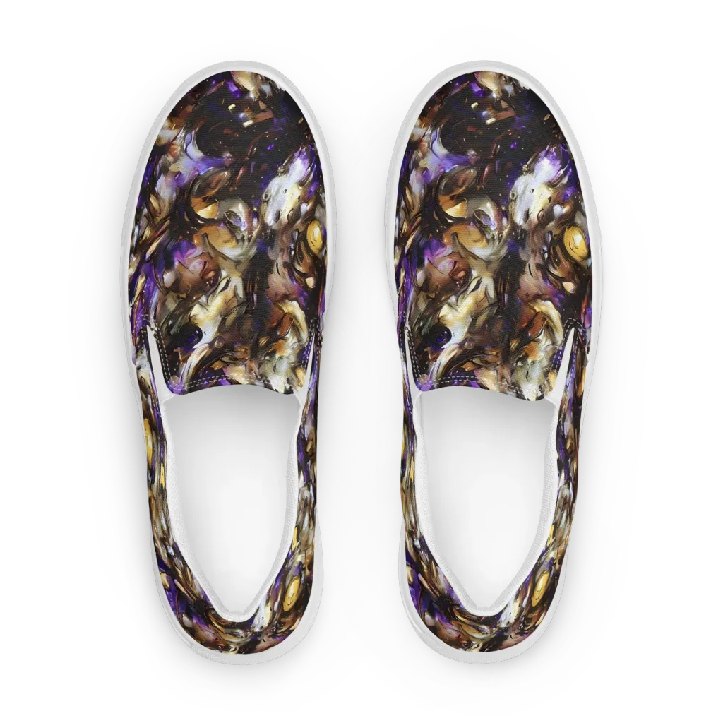 Violet Tempest on Men's Slip-On Canvas Shoes — Front