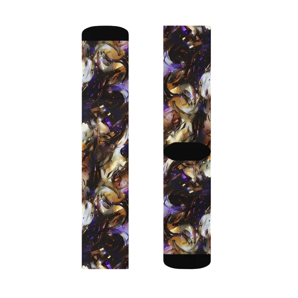 Violet Tempest on Socks — Left Sock
