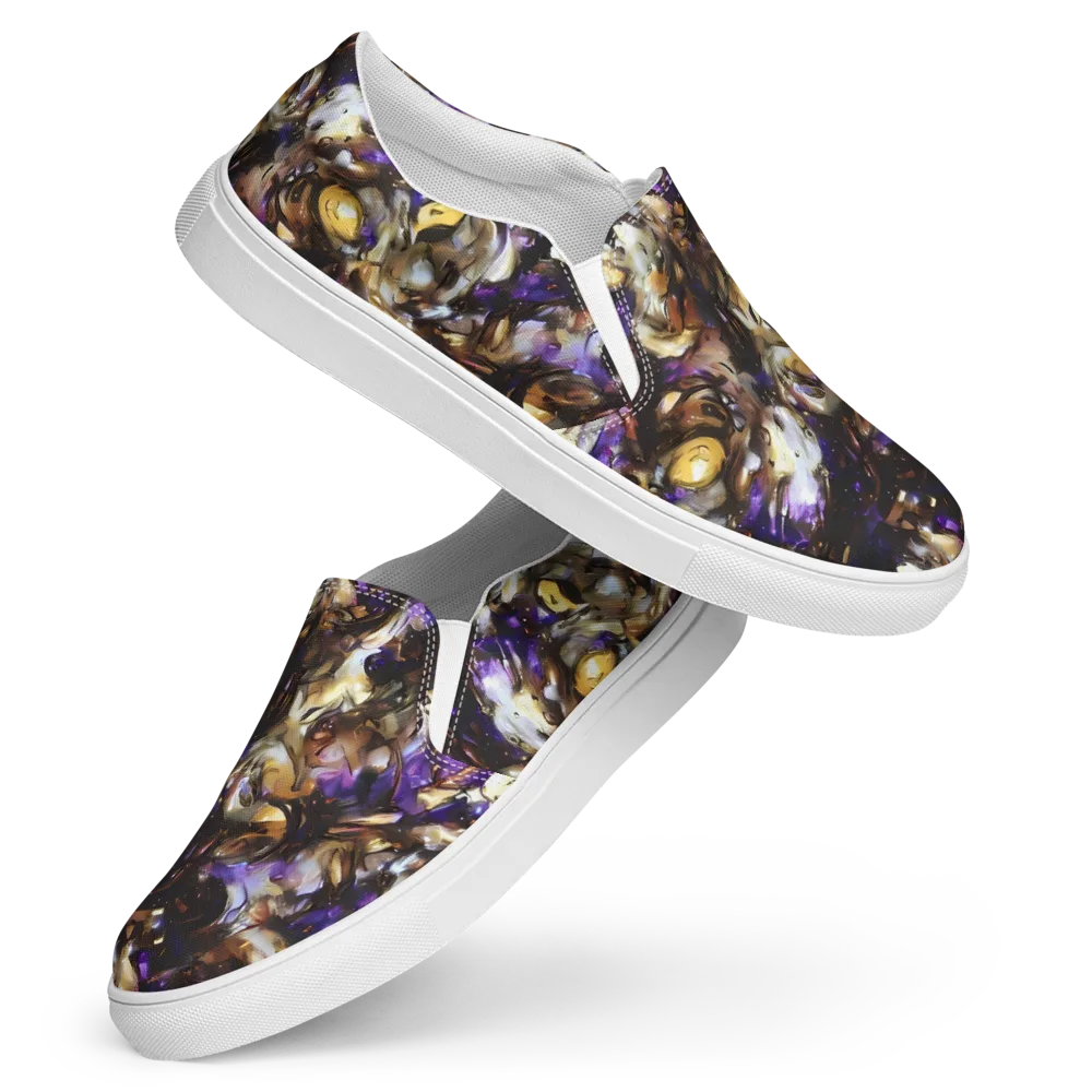 Violet Tempest on Women's Slip-On Canvas Shoes — Front