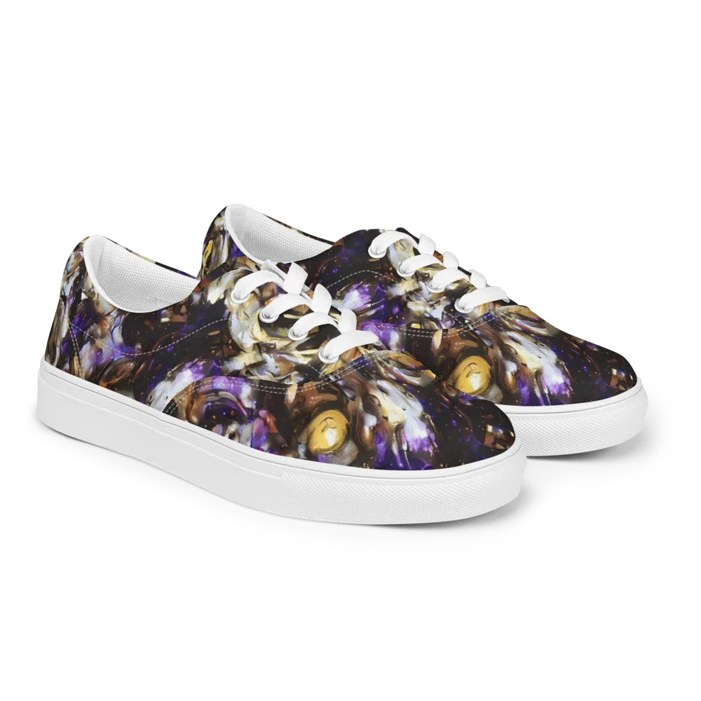 Violet Tempest on Men's Lace-Up Canvas Shoes — Right Front