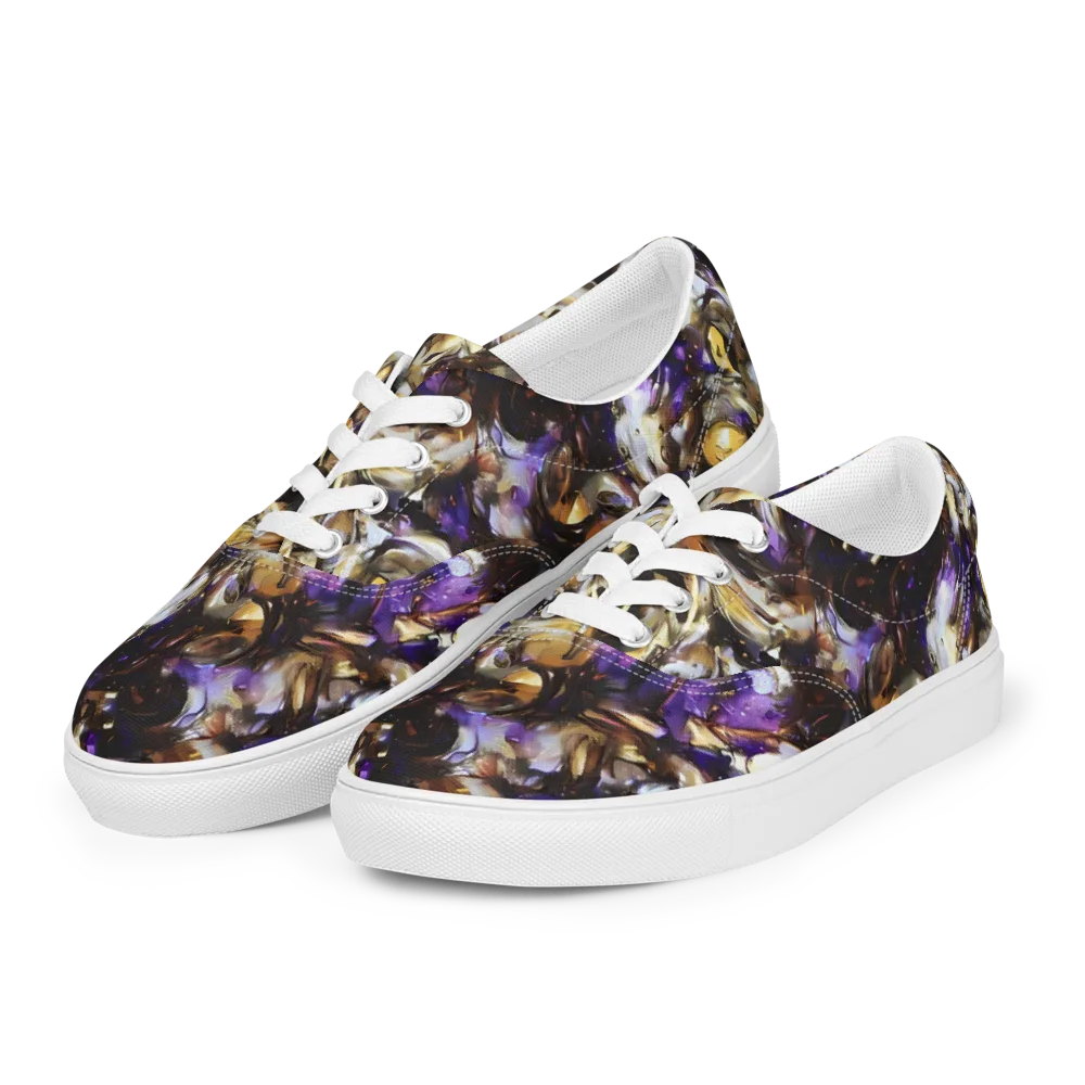 Violet Tempest on Men's Lace-Up Canvas Shoes — Left Front