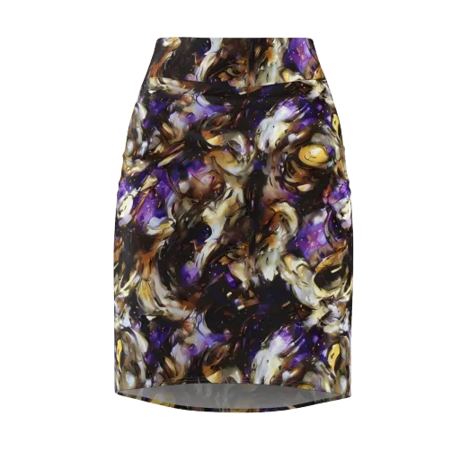 Violet Tempest on a Pencil Skirt