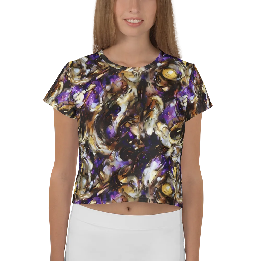 Violet Tempest on Crop Tee — Front