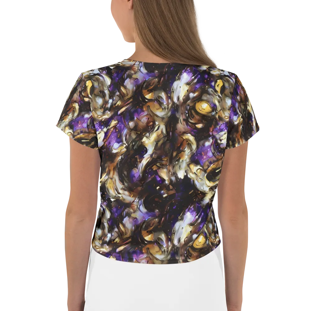 Violet Tempest on Crop Tee — Back