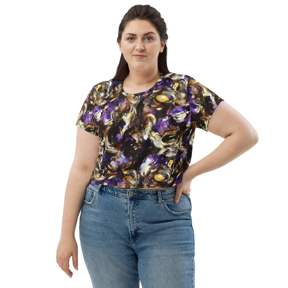 Violet Tempest on Crop Tee — Front