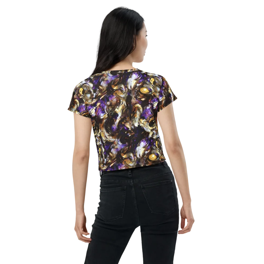Violet Tempest on Crop Tee — Back