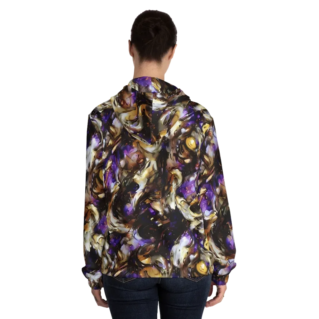 Violet Tempest on Women's Full-Zip Hoodie — Back On Person