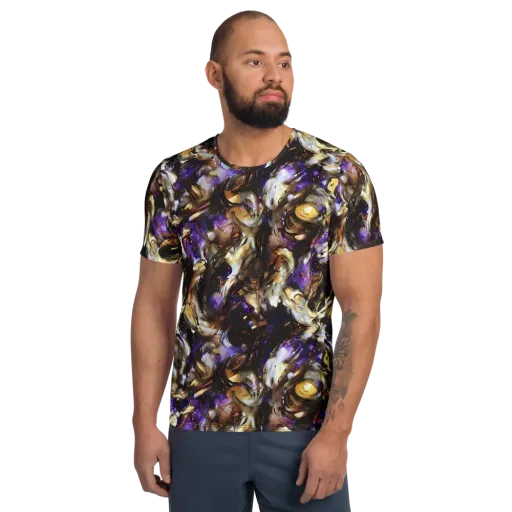 Violet Tempest on a Men's Athletic T-Shirt