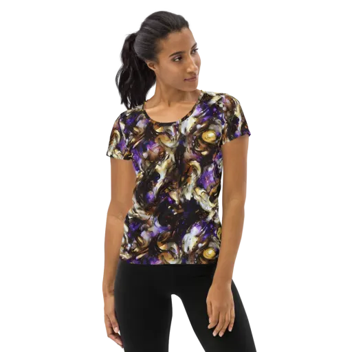 Violet Tempest on a Women's Athletic T-Shirt