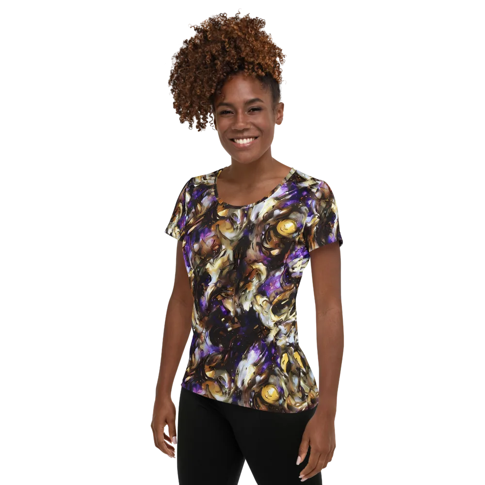 Violet Tempest on Women's Athletic T-Shirt — Left